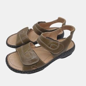 Josef Seibel Leather Strappy Walking Open Toe Sandals Size EU 37